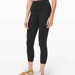 New Lululemon Align HR Crop 23" Black Size 4